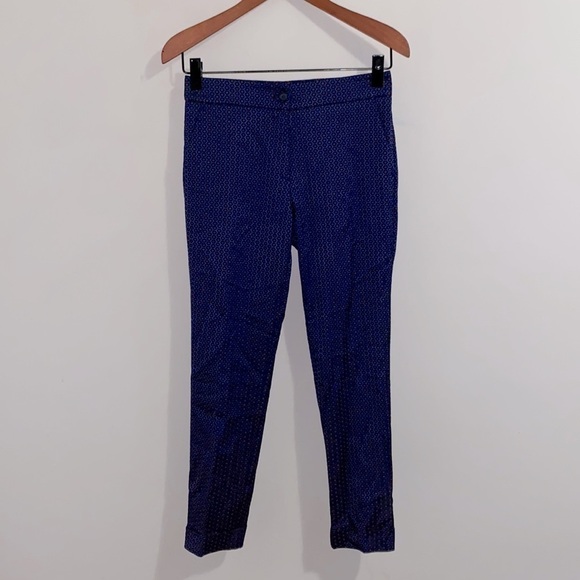 ETRO Hexagon Floral Print Slim Fit Cuff Trousers - Picture 2 of 11